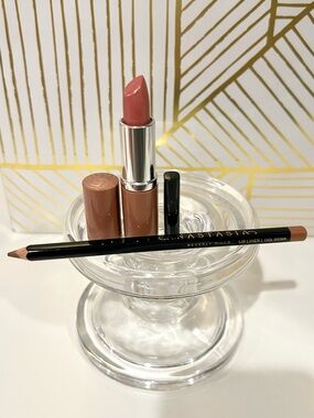 ✨ Clinique Bare Pop Lipstick + ABH Cool Brown Lip Liner Duo | Full Size ✨